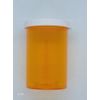 2 Pack, 20 Dram Snap Cap, Pill Herb Vials Bottles w/lids, Amber