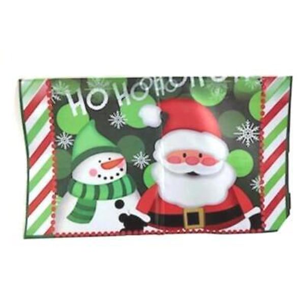 Ho Ho Ho Santa Christmas Mailbox Cover Holiday Decor Good Condition