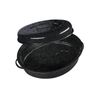 Granite Ware 18-Inch Covered Oval Roaster - Black, Dishwasher Safe