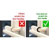 Sevko Patio Door Lock with Protection Inserts, Prevents Scratches, Easy Install, Extra Security, White