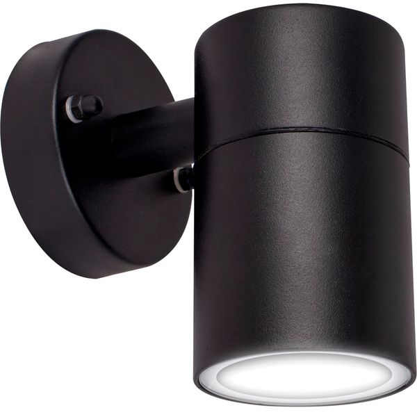 Black Stainless Steel Exterior Decorative Gu10 Fixed Down Wall Light - Ip44