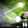 Most powerful 9900000LM LED rechargeable flashlight Tactical Flashlight Highlig