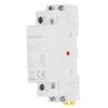 sourcing map AC Contactor 20A 2 Pole 2NO 110V Load and Lighting Circuit Control DIN Rail Mount