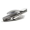 ASR Outdoor 7 Function Small Pocket Camping Utensil Flatware, Spoon Fork Knife