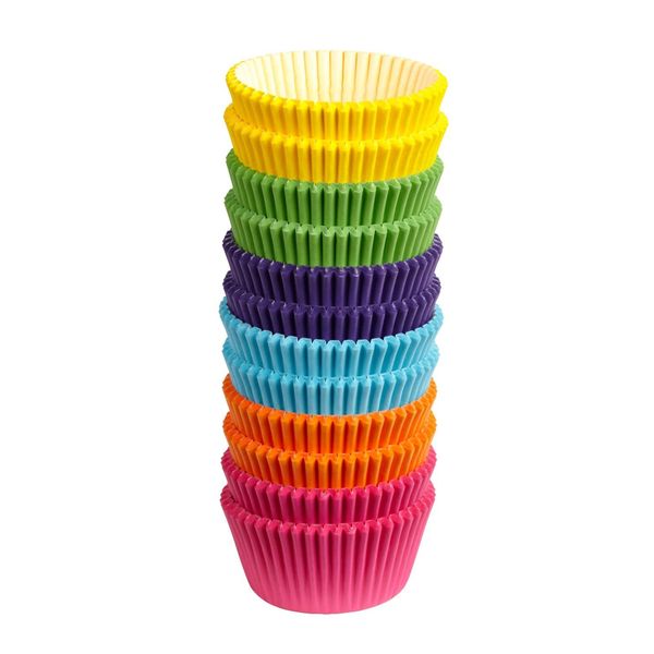Wilton Standard Cupcake Liner Baking Cups, 300 Count, Rainbow Bright
