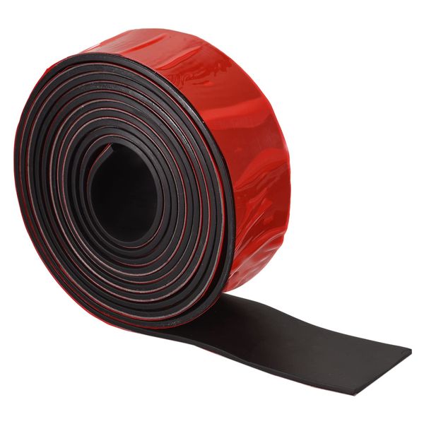 uxcell Neoprene Sheet Roll, Adhesive Back, Solid Rubber Strip, 11.8 x 1.6 x 0.2 inches (3000 x 40 x 4 mm), DIY Rubber Gasket, Sealing Pad, Vibration Reducing Mat