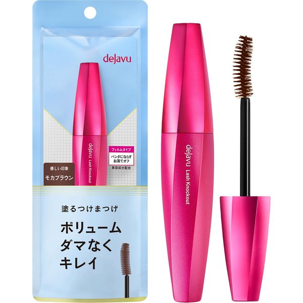 dejavu Applying False Eyelashes, Volume Type, Lash Knockout, Extra Volume, 2, Mocha Brown, Mascara, Film Type