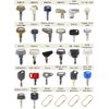 100 Heavy Construction Equipment Ignition Keys Set CAT Case Deere Kubota JCB