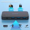 BENFEI USB 3.0 Switch, USB Switcher 2 Computers Share 3*USB 3.0 and 1*USB C with Remote control for PC Mouse Keyboard Printer Scanner, USB KVM Switch Selector Compatible with Windows, Mac, Linux