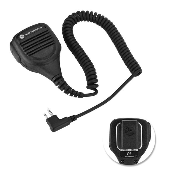 Portable Handheld Speaker Mic for Motorola Walkie Talkie, 3.5mm Headphone Jack Speaker Mic Walkie-talkie Radio Hand Microphone with Steel Belt Clip for Motorola GP88S, GP2000, GP88, GP3688, etc