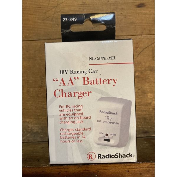 Brand New IN Box Radio Shack 18V Racing Car "AA" Battery Charger Ni-Cd/Ni-MH