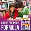 Max Focus Basic Kids Brain Supplement Omega 3 6 9, Focus Vitamins for Kids