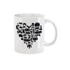 Urban Backwoods Controller Heart II Mug with Saying Coffee Mug