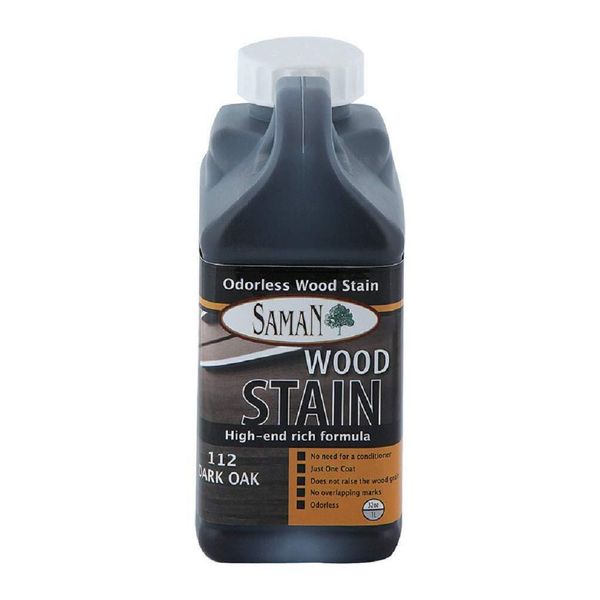 Saman Semi-Transparent Dark Oak Water-Based Wood Stain 32 oz.