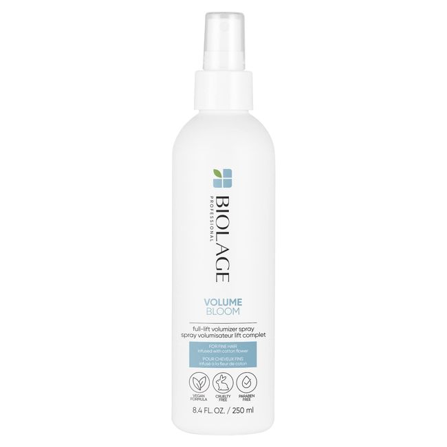 Biolage Volume Bloom Full-Lift Volumizer Spray | Leave-In Plumps Hair With Long-Lasting Paraben-Free For Fine Vegan Cruelty Free Professional 8.4 Fl. Oz