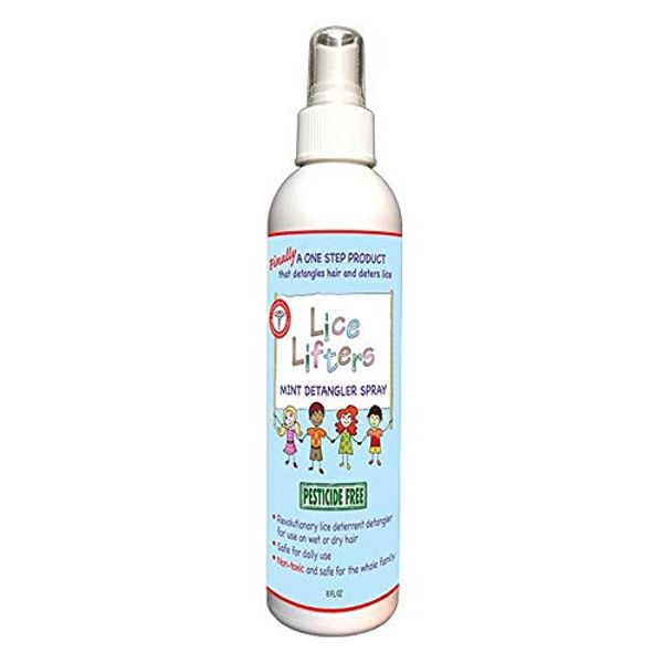 Lice Lifters Mint Lice Deterrent Natural Peppermint Repel Detangler Spray