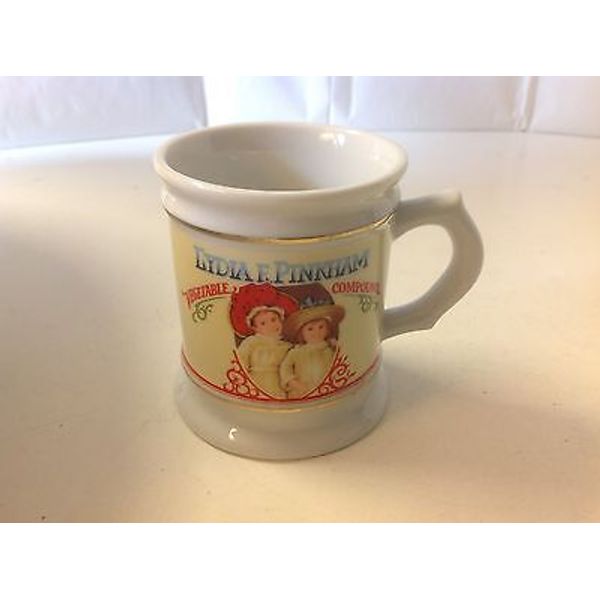 Lydia F Pinkham Vegetable Compound Coffee Mug Cup New Corner Store 1984 Health