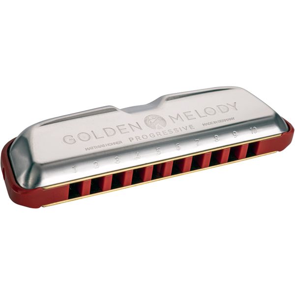Hohner Golden Melody Progressive Harmonica A Major - M54410X