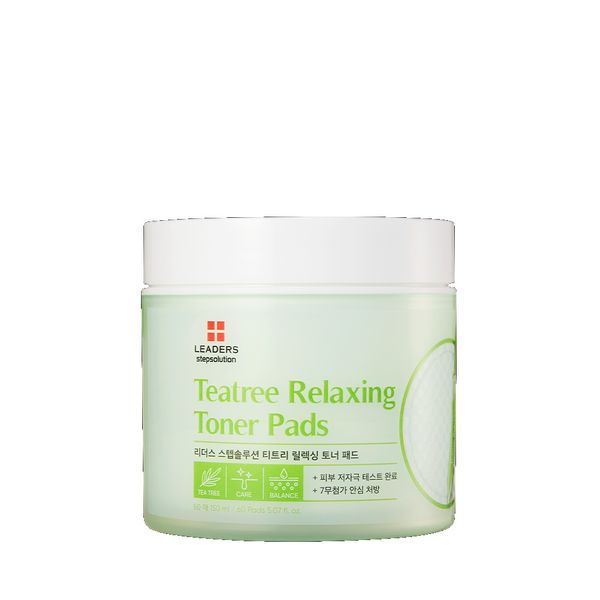 Leaders Step Solution Tea Tree Relaxing Toner Pad 150ml