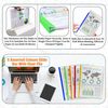 A4 Clipbar File, Plastic Presentation Project Folder, File Folders Document Classification with 50 Sheets Capacity, with Sliding bar Best for Presentations & Projects Office School (50 pcs, Clear)