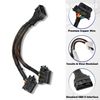 For Standard OBD2 Devices B6 OBD2 Splitter Cable 16 Pin Extension Cable Adapter