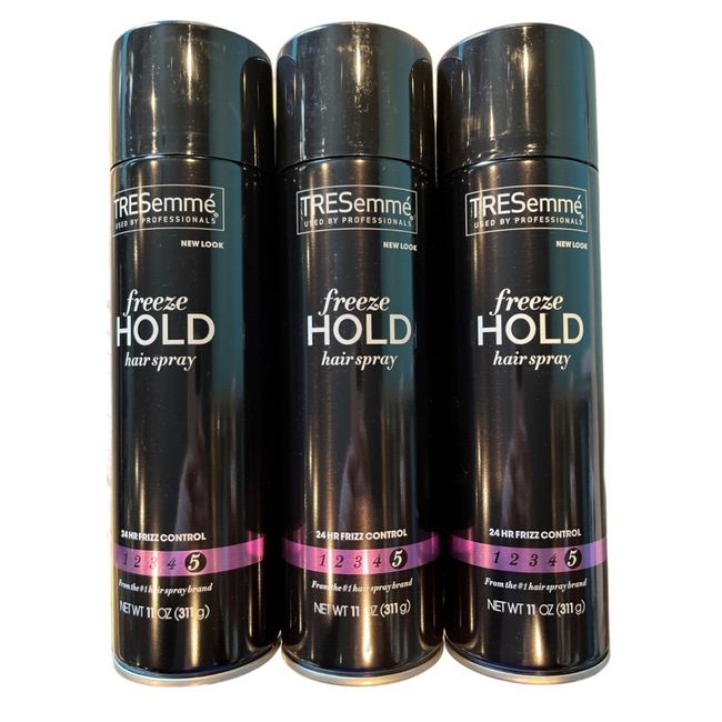 TRESemme Hair SPRAY FREEZE HOLD 11oz ( 3 pack )  purple CANISTER MAY VARY!