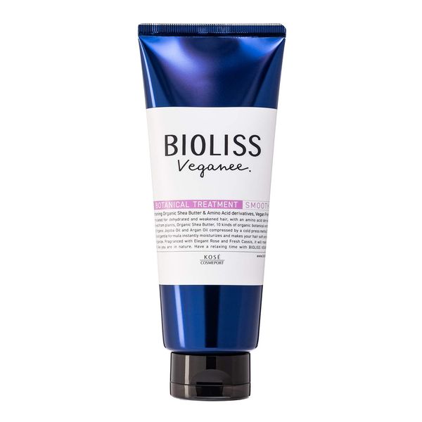 SALON STYLE Biolis Vegan Botanical Hair Treatment, Smooth, Rose & Cassis Scent, 7.1 oz (200 g) x 1