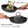 10Piece Nonstick Hammered Granite Kitchen Cookware Cooking Pots Pans Set Black