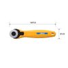 OLFA Perforated Rotary 28 235B Black, Yellow, Silver