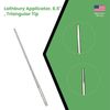 Set of 3 Lathbury Applicators, 6.5", Triangular Tip