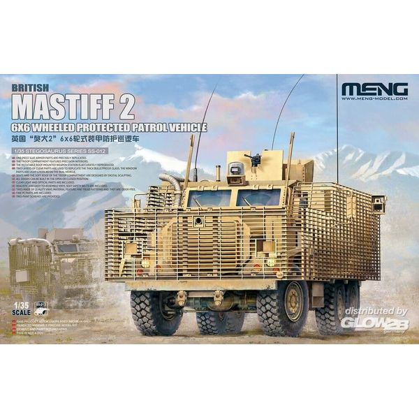 MENG Model 1:35 - British Mastiff 2, 6x6 Wheel Patrol