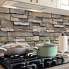 Stone Wallpaper Brick Wallpaper Peel and Stick Stone Backsplash Self-Adhesive