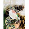 Santa's Workshop 10" Duck Hunter Santa, Green