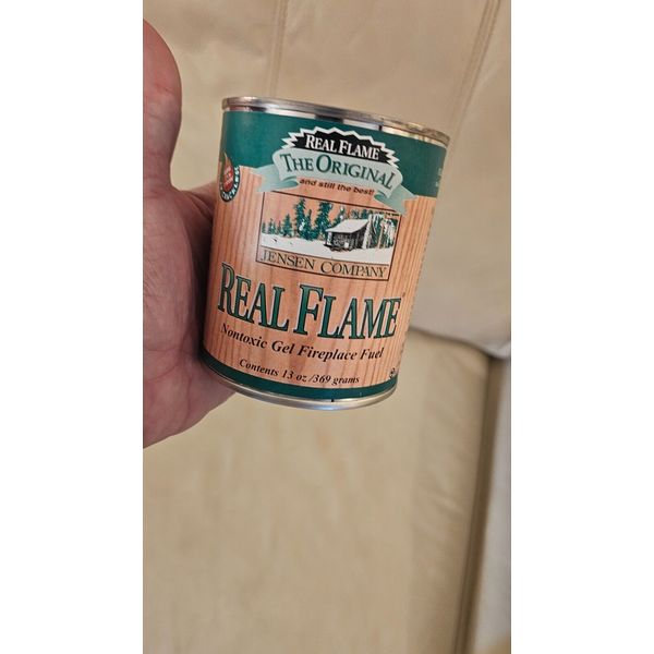 Vintage Real Flame 13oz Premium Gel Sootless Crackling Fireplace Fuel NEW