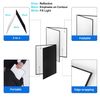 Selens Reflector Cardboard, 3-in-1 A3 Folding Light Diffuser Board, Silver/Black, 2 Pieces