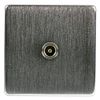 CO-AX Socket, 1 Gang, Satin Chrome | SWITCHES/Socket OUTLETS Switch RANGES Electrical, 1 X Qty - 7765/SC