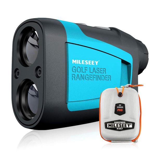 Mileseey Professional Precision 660Yards Golf Range Finder with Slope Compensation,±0.55yard Accuracy,Flag Pin Lock,6X Magnification,Scan Measurement