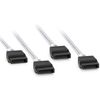 10Gtek Mini SAS 6G Internal HD SFF-8643 to 4X SATA 7pin Hard Disk Data Server Raid Cable, 0.5 Meter