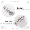 Unicra Wedding Crystal Hair Combs Bridal Headpieces Wedding Hair Accessories for Brides (Silver)