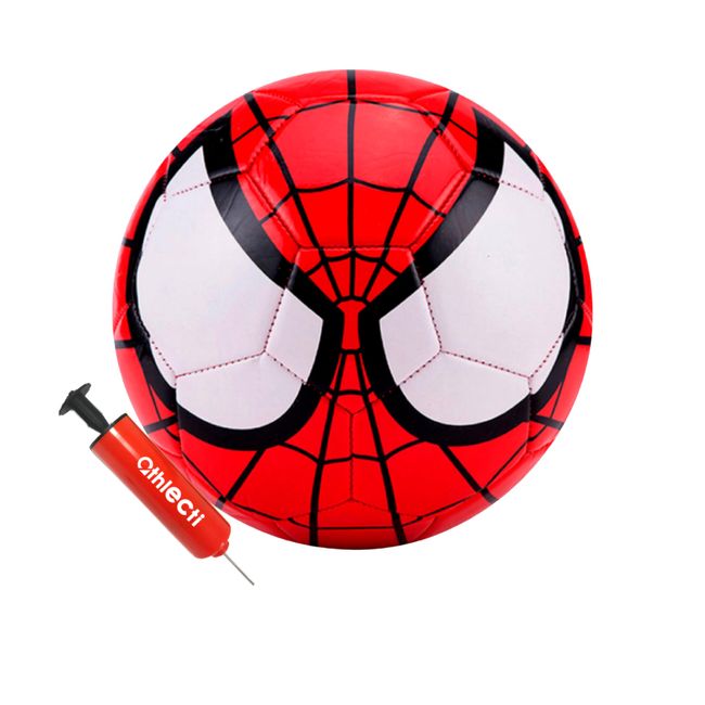 ATHLECTI Spiderman Kids Soccer Ball Size 3 with Ball Pump