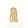 Chinese Bad Bone Round Health Longevity Beads Strand 16"