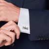 Golf Ball And Clubs Cufflinks for Men.