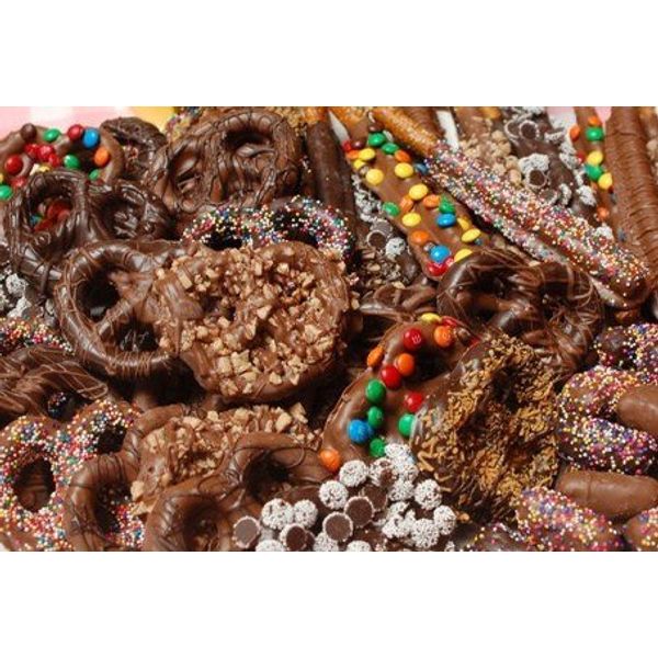 Chocolate Covered Pretzels 2 LB PARTY BOWL