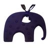 Elephant Teether Soother Silicone Toy BPA Free (Navy Blue)