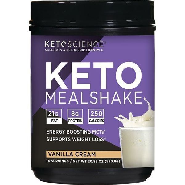 Keto Science Ketogenic Meal Shake Vanilla Cream 20.83 oz. Exp. 08/2025+