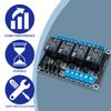 Innfeeltech 2pcs DC 24V Relay Module 4 Channel Relay with Optocoupler High or Low Level Trigger Expansion Board