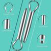 Tongue Scraper,Medical Grade Tounge Scraper Cleaner,Stainless Steel 100% BPA Free Metal Tongue Scrapers,Fights Bad Breath,Great For Oral Hygiene,Tongue Cleaners For Adults And Kids(Pack Of 2)