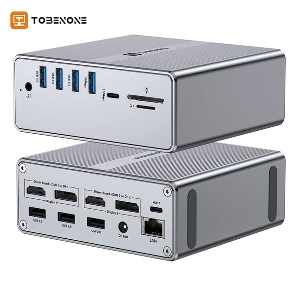 Thunderbolt Hub USB C Docking Station M1m2 Dual Monitor 4k 60hz Hub Macbook Pro Air Thunderbolt 3 4 Dell Lenovo Asus, UDS30 AU Plug