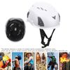 Adjustable Outdoor Helmet for Earmuffs & Warning Taillights (White)