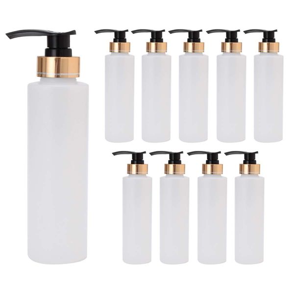 Pump Bottle Translucent 9.1 fl oz (270 ml) (Set of 10) [Massage Oil Warmer, Oil Treatment, Oil Bottle, Oil Warmer, Massage Oil, Aroma Massage Oil, Body Oil, Aroma Oil]